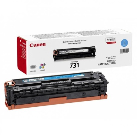Toner Original Canon Cyan, CRG-731C, pentru LBP-7100|LBP-7110|MF-8230|MF-8280|MF-623|MF-628, 1.5K, (timbru verde 1.2 lei) , "CR6