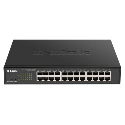 SWITCH PoE D-LINK Smart 24 porturi Gigabit (12 PoE), IEEE 802.3af/at, carcasa metalica, rackabil, "DGS-1100-24PV2" (timbru verde