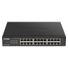 SWITCH PoE D-LINK Smart 24 porturi Gigabit (12 PoE), IEEE 802.3af/at, carcasa metalica, rackabil, "DGS-1100-24PV2" (timbru verde