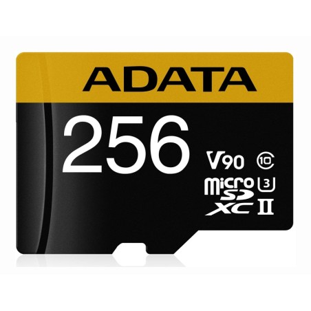 CARD MicroSD ADATA, 256 GB, MicroSDXC, clasa 10, standard UHS-II U3, "AUSDX256GUII3CL10-CA1" (timbru verde 0.03 lei)