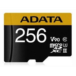 CARD MicroSD ADATA, 256 GB, MicroSDXC, clasa 10, standard UHS-II U3, "AUSDX256GUII3CL10-CA1" (timbru verde 0.03 lei)