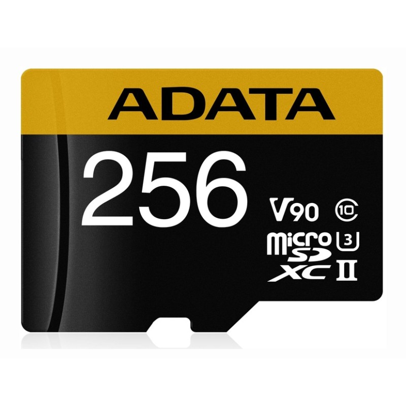 CARD MicroSD ADATA, 256 GB, MicroSDXC, clasa 10, standard UHS-II U3, "AUSDX256GUII3CL10-CA1" (timbru verde 0.03 lei)