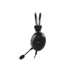 CASTI A4tech, cu fir, standard, utilizare multimedia, microfon pe brat, conectare prin USB 2.0, negru, "HU-30", (timbru verde 0.