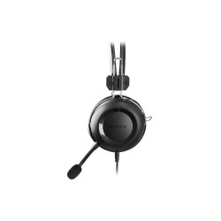 CASTI A4tech, cu fir, standard, utilizare multimedia, microfon pe brat, conectare prin USB 2.0, negru, "HU-35", (timbru verde 0.
