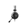 CASTI A4tech, cu fir, standard, utilizare multimedia, microfon pe brat, conectare prin USB 2.0, negru, "HU-35", (timbru verde 0.