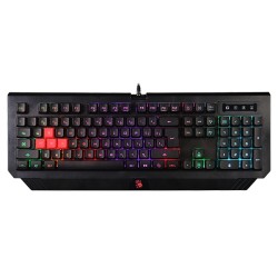 TASTATURA A4TECH - gaming, "Bloody gaming", cu fir 1.8m, 106 taste, format standard , USB, negru, "B120N" (timbru verde 0.8 lei)