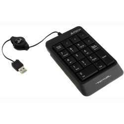 TASTATURA numerica A4TECH Fstyler, 18 taste, USB, 70cm retractabil, compact design, grey, "FK-13-GR" (timbru verde 0.8 lei)