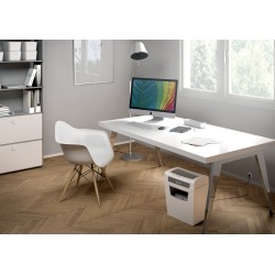 Distrugator manual documente Leitz IQ Home Office, 10 coli, P4, cross-cut (tip confeti), cos 23 coli, alb, Leitz "80090000" (tim