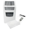 Distrugator manual documente Leitz IQ Home Office Slim, 10 coli, P4, cross-cut (tip confeti), cos 23 coli, alb, Leitz "80010000"