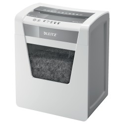Distrugator manual documente Leitz IQ Office, 15 coli, P4, cross-cut (tip confeti), cos 23 coli, alb, Leitz "80030000" (timbru v