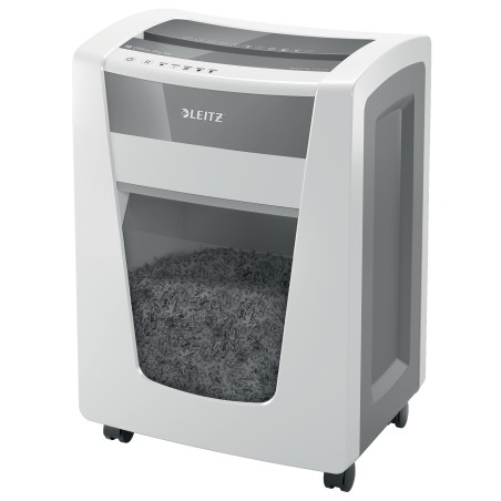 Distrugator manual documente Leitz IQ Office Pro, 15 coli, P5, micro-cut (tip particulei), cos 30 coli, alb, Leitz "80050000" (t