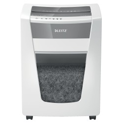 Distrugator manual documente Leitz IQ Office Pro, 15 coli, P5, micro-cut (tip particulei), cos 30 coli, alb, Leitz "80050000" (t
