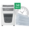 Distrugator manual documente Leitz IQ Office Pro, 15 coli, P5, micro-cut (tip particulei), cos 30 coli, alb, Leitz "80050000" (t