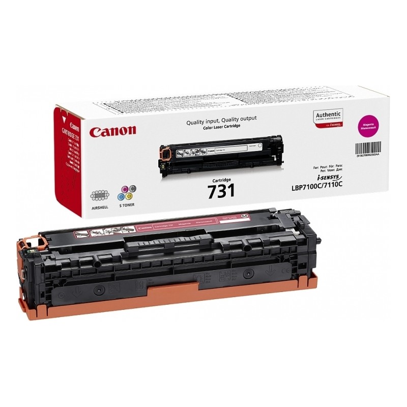 Toner Original Canon Magenta, CRG-731M, pentru LBP-7100|LBP-7110|MF-8230|MF-8280|MF-623|MF-628, 1.5K, (timbru verde 1.2 lei) , "