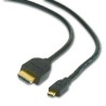 CABLU video GEMBIRD, adaptor HDMI (T) la Micro-HDMI (T), 3m, conectori auriti, negru, "CC-HDMID-10" (timbru verde 0.18 lei)