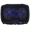 STAND SPACER notebook 17" Gaming, sita metal, Airflow: 72CFM, 2xfan 12.5cm, 2xfan 7cm, led blue, 2xUSB, Turatie reglabila, black