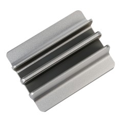 STAND SPACER vertical, notebook 14/17", dublu, protectie impotriva zgarieturilor, latime ajustabila, argintiu, aluminiu sablat, 