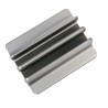STAND SPACER vertical, notebook 14/17", dublu, protectie impotriva zgarieturilor, latime ajustabila, argintiu, aluminiu sablat, 