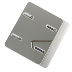 STAND SPACER vertical, notebook 14/17", dublu, protectie impotriva zgarieturilor, latime ajustabila, argintiu, aluminiu sablat, 