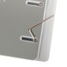 STAND SPACER vertical, notebook 14/17", dublu, protectie impotriva zgarieturilor, latime ajustabila, argintiu, aluminiu sablat, 