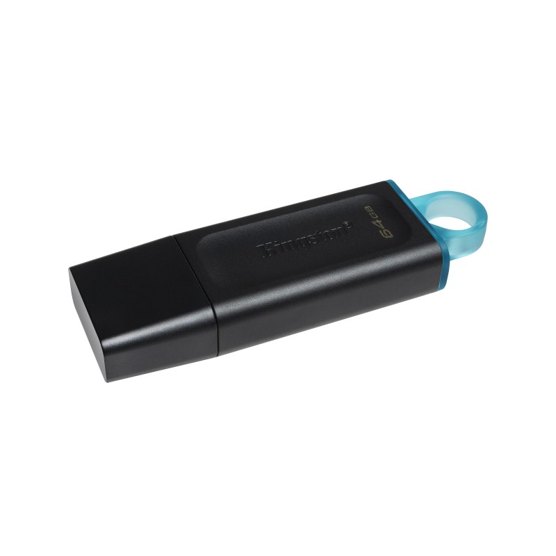 MEMORIE USB 3.2 KINGSTON 64 GB, cu capac, carcasa plastic, negru, "DTX/64GB" (timbru verde 0.03 lei)