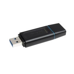 MEMORIE USB 3.2 KINGSTON 64 GB, cu capac, carcasa plastic, negru, "DTX/64GB" (timbru verde 0.03 lei)