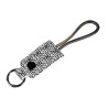 CABLU alimentare si date LOGILINK, pt. smartphone, USB 2.0 (T) la USB 2.0 Type-C (T), 0.22m, cu breloc, din piele, negru/ alb, "