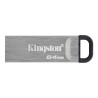 MEMORIE USB 3.2 KINGSTON 64 GB, clasica, carcasa metalic, argintiu, "DTKN/64GB" (timbru verde 0.03 lei)