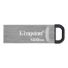 MEMORIE USB 3.2 KINGSTON 128 GB, clasica, carcasa metalic, argintiu, "DTKN/128GB" (timbru verde 0.03 lei)