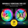 VENTILATOR CORSAIR, pt PC, 120 mm, 1500 rpm, LED RGB, pack 3 ventilatoare, "CO-9050098-WW"