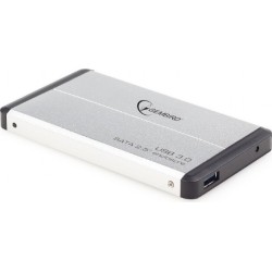 RACK extern GEMBIRD, pt HDD/SSD, 2.5 inch, S-ATA, interfata PC USB 3.0, aluminiu, argintiu, "EE2-U3S-2-S" (timbru verde 0.8 lei)