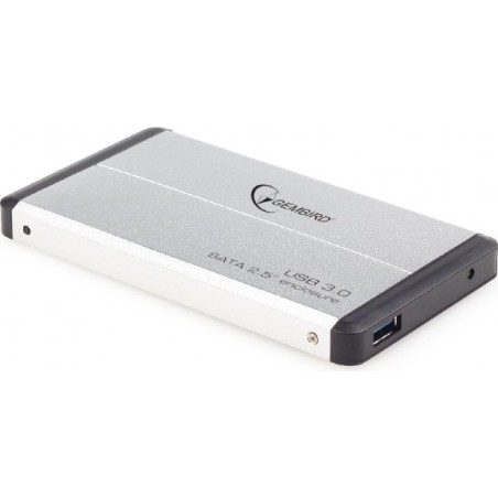 RACK extern GEMBIRD, pt HDD/SSD, 2.5 inch, S-ATA, interfata PC USB 3.0, aluminiu, argintiu, "EE2-U3S-2-S" (timbru verde 0.8 lei)