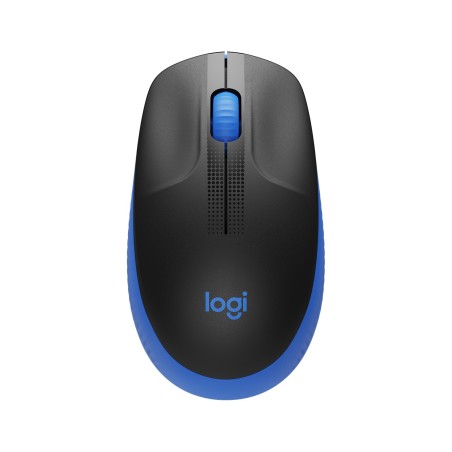 MOUSE LOGITECH, "M190", PC sau NB, wireless, 2.4GHz, optic, 1000 dpi, butoane/scroll 3/1, , negru / albastru, 45507171 "910-0059
