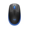 MOUSE LOGITECH, "M190", PC sau NB, wireless, 2.4GHz, optic, 1000 dpi, butoane/scroll 3/1, , negru / albastru, 45507171 "910-0059