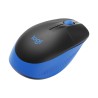 MOUSE LOGITECH, "M190", PC sau NB, wireless, 2.4GHz, optic, 1000 dpi, butoane/scroll 3/1, , negru / albastru, 45507171 "910-0059