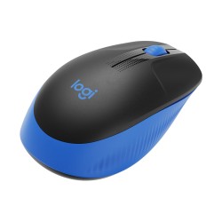 MOUSE LOGITECH, "M190", PC sau NB, wireless, 2.4GHz, optic, 1000 dpi, butoane/scroll 3/1, , negru / albastru, 45507171 "910-0059