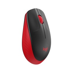 MOUSE LOGITECH, "M190", PC sau NB, wireless, 2.4GHz, optic, 1000 dpi, butoane/scroll 3/1, , negru / rosu, 45507061 "910-005908" 