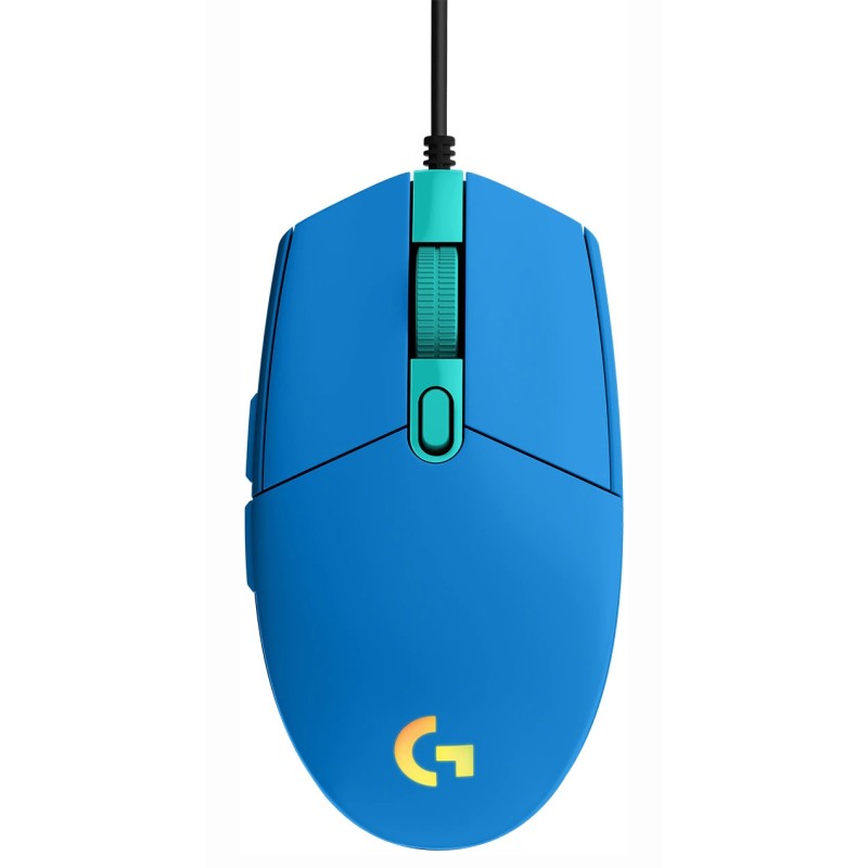 MOUSE LOGITECH, "G102 LIGHTSYNC", gaming, cu fir, USB, optic, 8000 dpi, butoane/scroll 6/1, iluminare, butoane programabile, alb