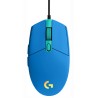 MOUSE LOGITECH, "G102 LIGHTSYNC", gaming, cu fir, USB, optic, 8000 dpi, butoane/scroll 6/1, iluminare, butoane programabile, alb
