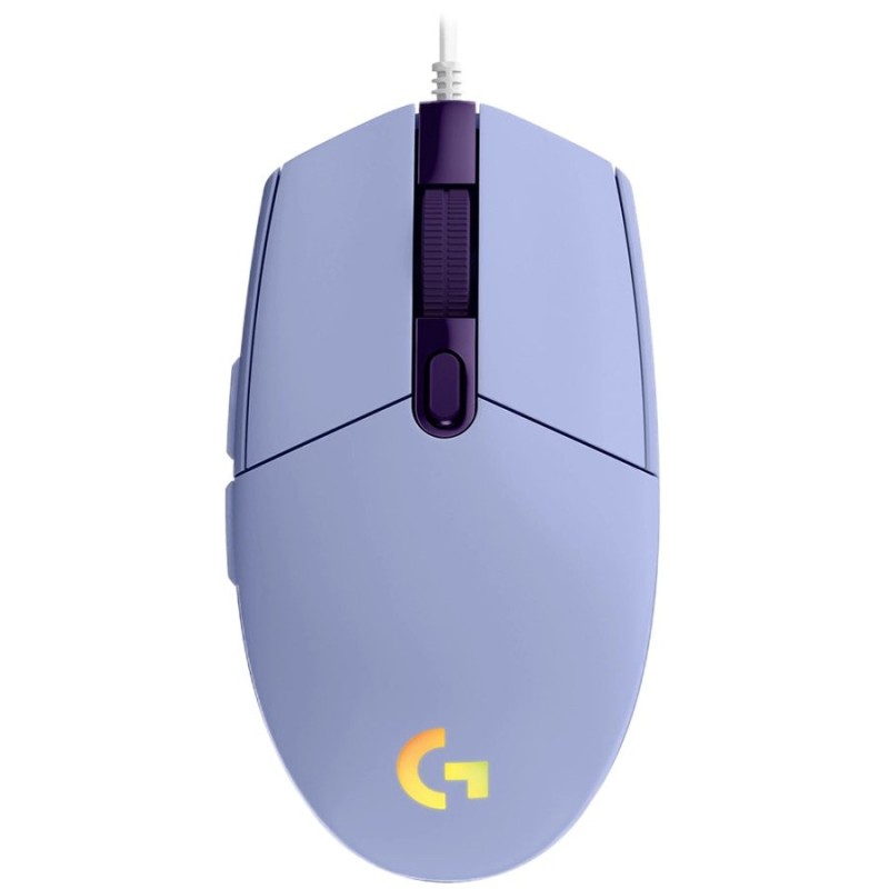 MOUSE LOGITECH, "G102 LIGHTSYNC", gaming, cu fir, USB, optic, 8000 dpi, butoane/scroll 6/1, iluminare, butoane programabile, vio
