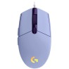 MOUSE LOGITECH, "G102 LIGHTSYNC", gaming, cu fir, USB, optic, 8000 dpi, butoane/scroll 6/1, iluminare, butoane programabile, vio