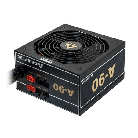 SURSA Chieftec A-90 650 W, semi-modulara, certificare 80 Plus Gold - compatibila, ventilator 120mm, PCI-E 6+2 pin x 2, SATA x 6,