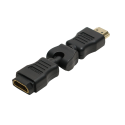 ADAPTOR video LOGILINK, HDMI (T) la HDMI (M), conectori auriti, rezolutie maxima 4K (3840 x 2160) la 30 Hz, pliabil la 270 grade