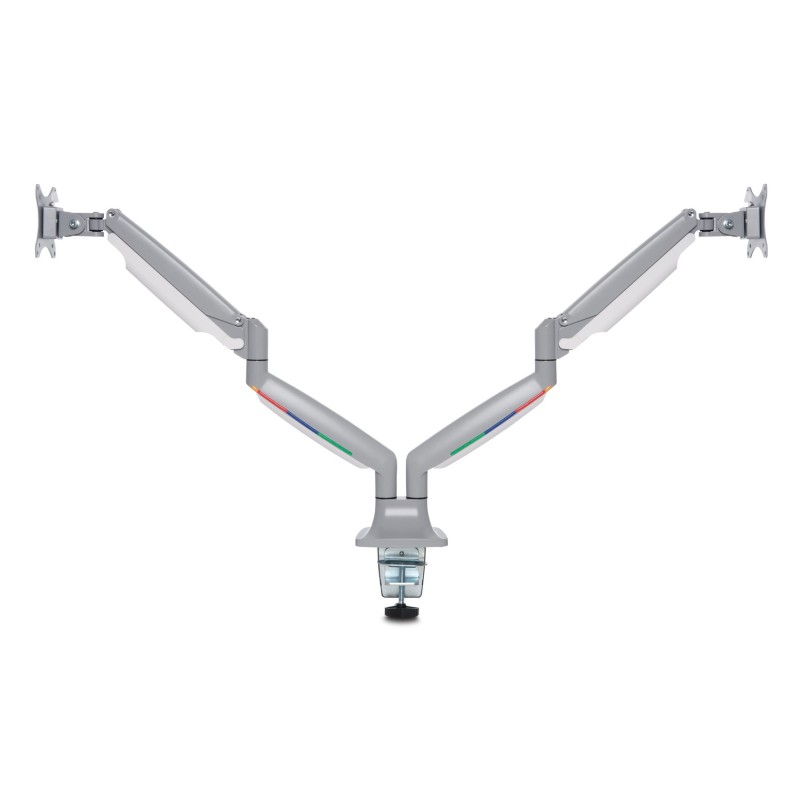 SUPORT de birou KENSINGTON, pt 2 TV/monitor plat, curbat, diag. max 32 inch, rotatie, inclinare, pivotare, orizontala, verticala