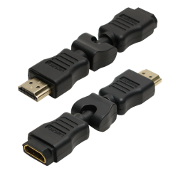 ADAPTOR video LOGILINK, HDMI (T) la HDMI (M), conectori auriti, rezolutie maxima 4K (3840 x 2160) la 30 Hz, pliabil la 270 grade