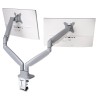 SUPORT de birou KENSINGTON, pt 2 TV/monitor plat, curbat, diag. max 32 inch, rotatie, inclinare, pivotare, orizontala, verticala