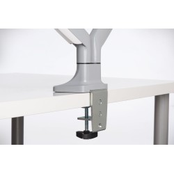 SUPORT de birou KENSINGTON, pt 2 TV/monitor plat, curbat, diag. max 32 inch, rotatie, inclinare, pivotare, orizontala, verticala
