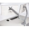 SUPORT de birou KENSINGTON, pt 2 TV/monitor plat, curbat, diag. max 32 inch, rotatie, inclinare, pivotare, orizontala, verticala