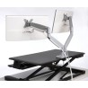 SUPORT de birou KENSINGTON, pt 2 TV/monitor plat, curbat, diag. max 32 inch, rotatie, inclinare, pivotare, orizontala, verticala