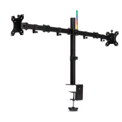SUPORT de birou KENSINGTON, pt 2 TV/monitor plat, diag. max 32 inch, rotatie, inclinare, pivotare, orizontala, verticala, totala